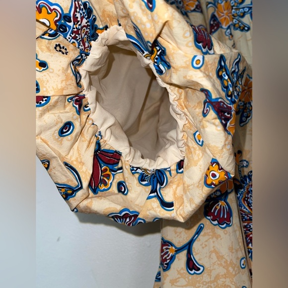 Elie By Tahiti Floral Puff Sleeve Blouse NWOT - Picture 6 of 8